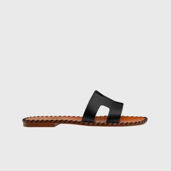 ❤에르메스 여성 오란 샌들 【매장-150만원대】 - Hermes Womens Black Slippers - he365x