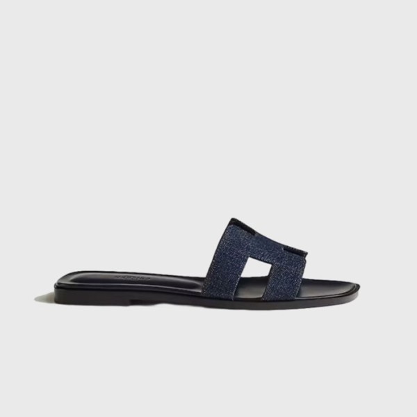 ❤에르메스 여성 오란 샌들 【매장-150만원대】 - Hermes Womens Black Slippers - he372x