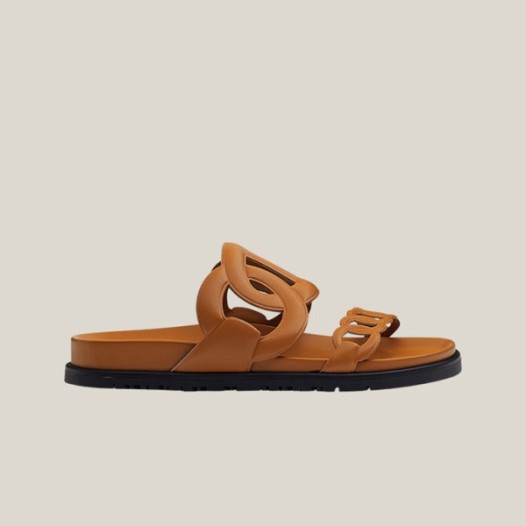 ❤에르메스 여성 엑스트라 시프레 나파 앤 내츄럴 샌들 【매장-200만원대】 - Hermes Womens Camel Slippers - he379x