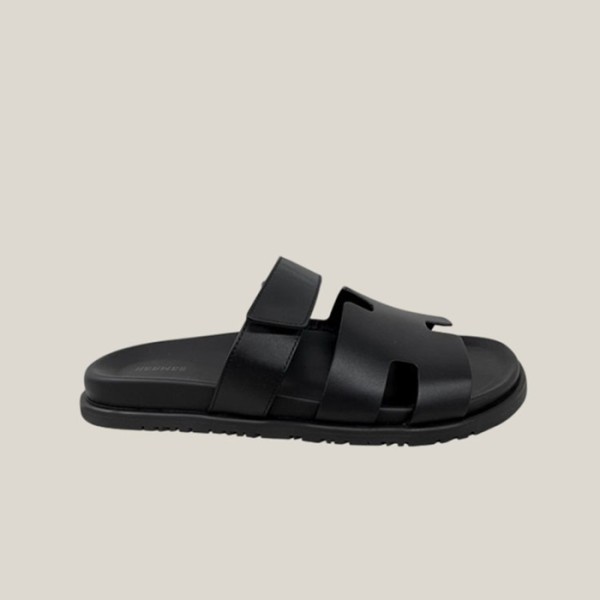 ❤에르메스 여성 시프레 샌들 【매장-200만원대】 - Hermes Womens Black Slippers - he388x