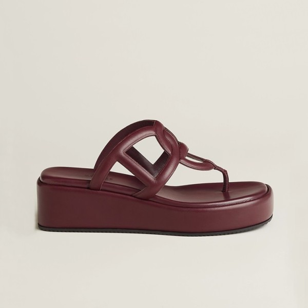 ❤에르메스 여성 샹달 집시 샌들 【매장-220만원대】 - Hermes Womens Bugundy Sandals - he396x