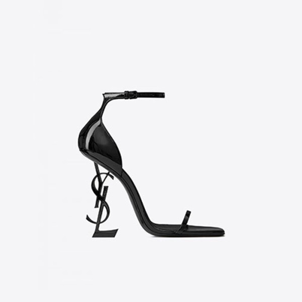 ❤생로랑 여성 페이턴트 오피움 샌들 【매장-240만원대】 - Saint Laurent  Womens Black High-heels - ysl427x