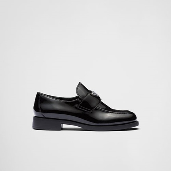 ❤프라다 여성 페이턴트 가죽 로퍼 【매장-180만원대】 - Prada Womens Black Loafer - pr762x