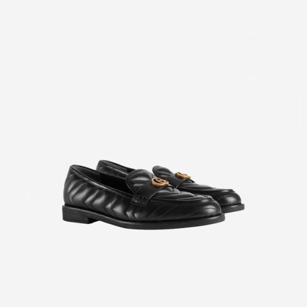 ❤구찌 여성 더블 G 로퍼 【매장-180만원대】 - Gucci Womens Black Loafers - gu1065x