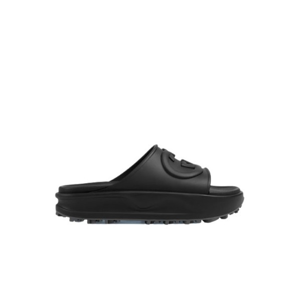 ❤구찌 여성 인터로킹 G 슬라이드 샌들슬리퍼【매장-80만원대】 - Gucci Womens Black Slippers - gu1068x