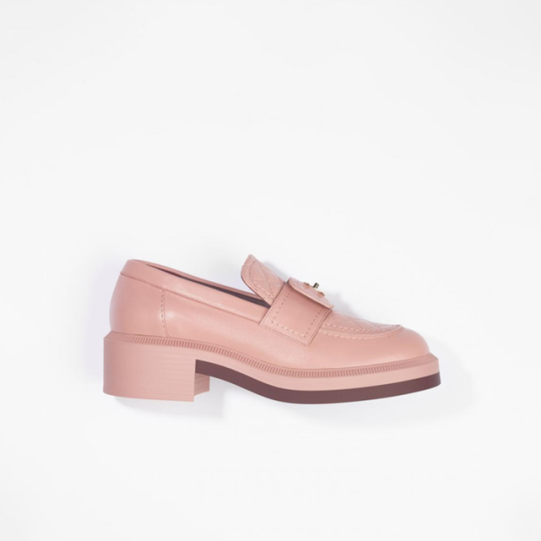 ❤샤넬 여성 CC로고 턴락 퀼팅 로퍼 G38147 【매장-180만원대】 - Chanel Womens Pink Loafer - ch558x