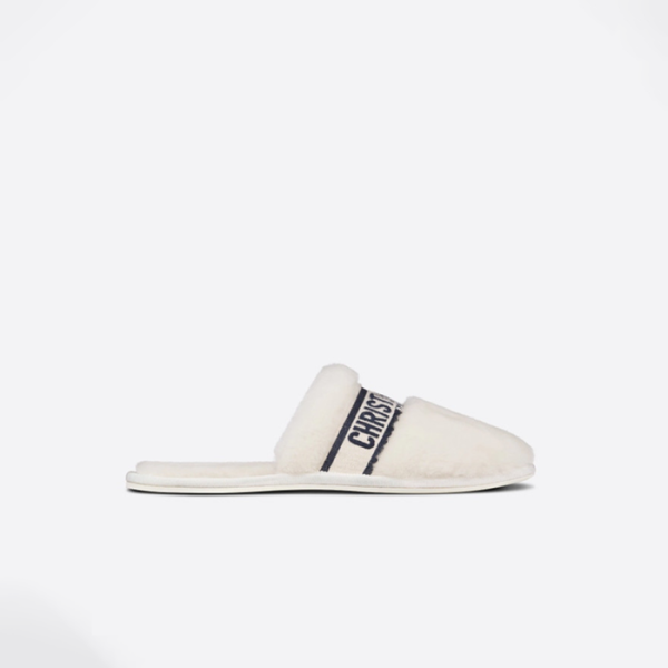 ❤디올 여성 시어링 뮬 슬리퍼 KDB725ESK 【매장-130만원대】 - Dior Womens Black Slippers - di768x