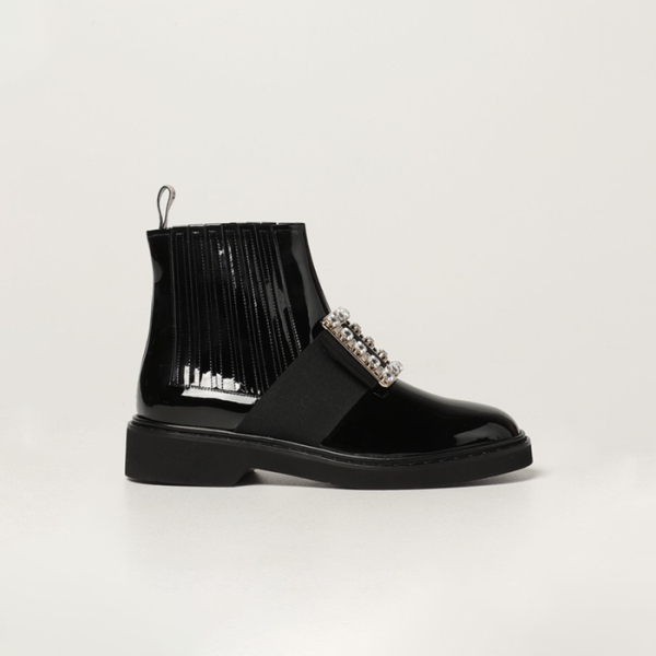 ❤로저비비에 여성 첼시 비브 페이던트 버클 부츠 RVW54825210 【매장-200만원대】 - Roger Vivier Womens Black Boots - vi17x