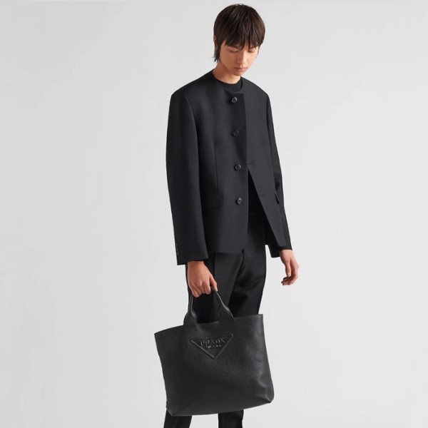 ❤프라다 남성 레더 토트백  - Prada Mens Black Tote Bag - pr771x