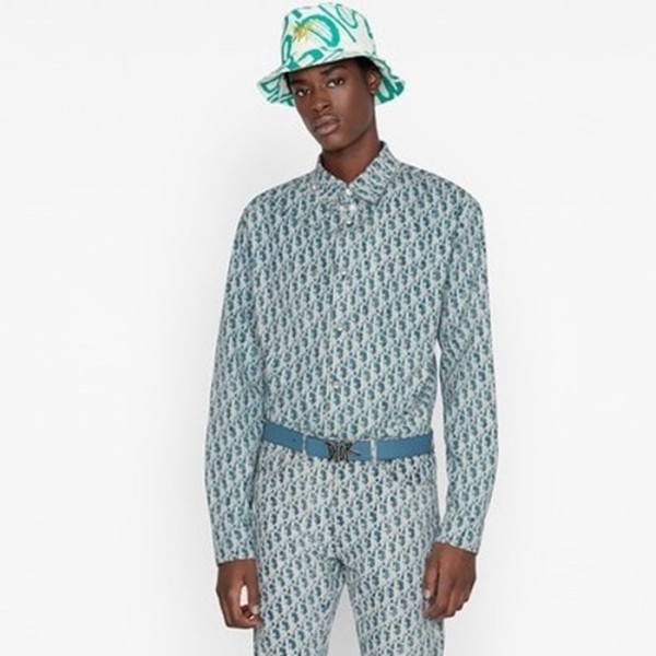 ❤디올 남성 캐쥬얼 블루 셔츠 - Dior Mens Blue Shirts - dic792x