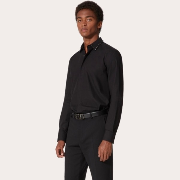❤발렌티노 남성 스터시 블랙 셔츠 - Valentino Mens Black Shirts - va326x