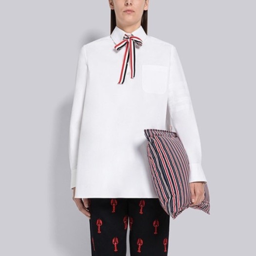 ❤톰브라운 여성 화이트 셔츠 - Thom Browne Womens White Tshirts - th98x