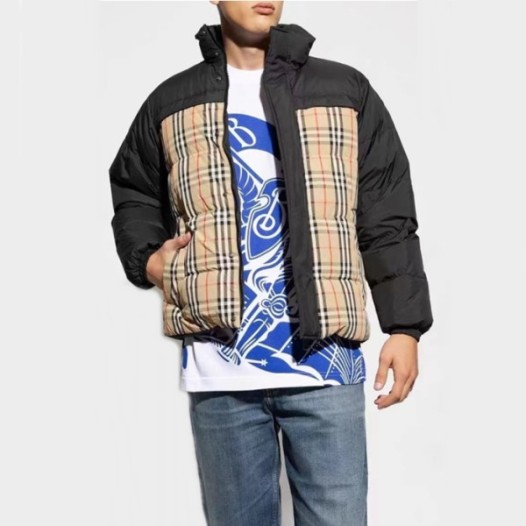 ❤버버리 남성 블랙 다운 양면패딩 - Burberry Mens Black Padding - bu312x