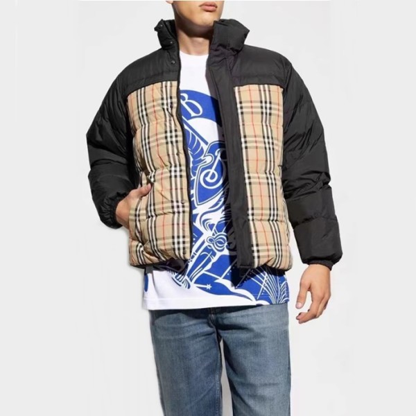 ❤버버리 남성 블랙 다운 양면패딩 - Burberry Mens Black Padding - bu312x