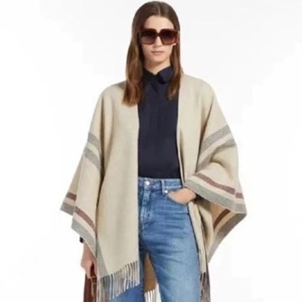 ❤막스마라 여성 아이보리 판쵸 - Maxmara Womens Ivory Pancho - max115x