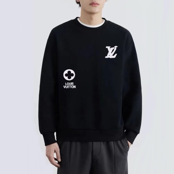 ❤루이비통 남성 블랙 맨투맨 - Louis vuitton Mens Black Tshirts - lv2015x