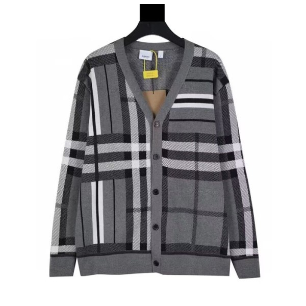 ❤버버리 남성 그레이 브이넥 가디건 - Burberry Mens Gray Cardigan - bu328x