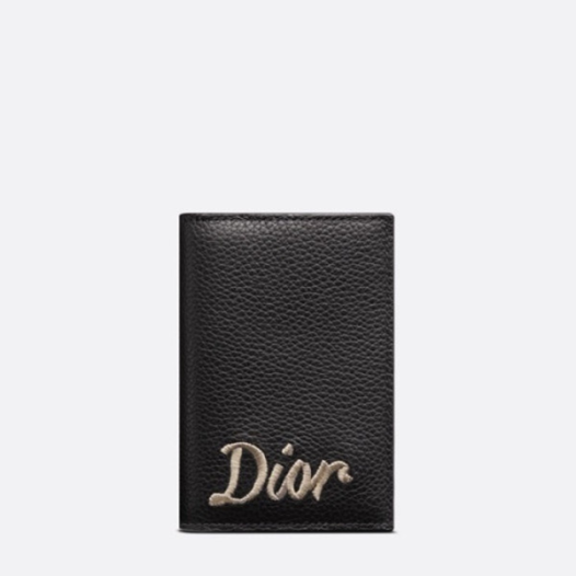 ❤디올 남성 블랙 반지갑 - Dior Mens Black Half Wallets - di805x