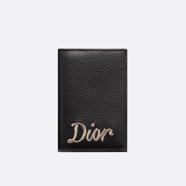 ❤디올 남성 블랙 반지갑 - Dior Mens Black Half Wallets - di805x