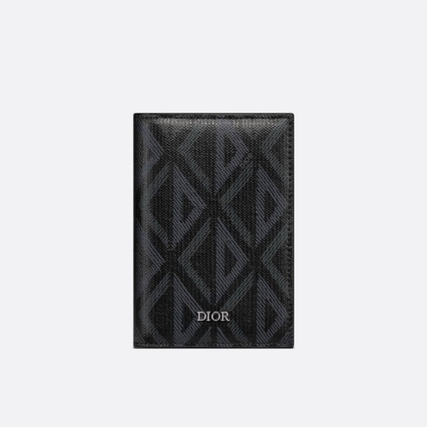 ❤디올 남성 블랙 반지갑 - Dior Mens Black Half Wallets - di811x