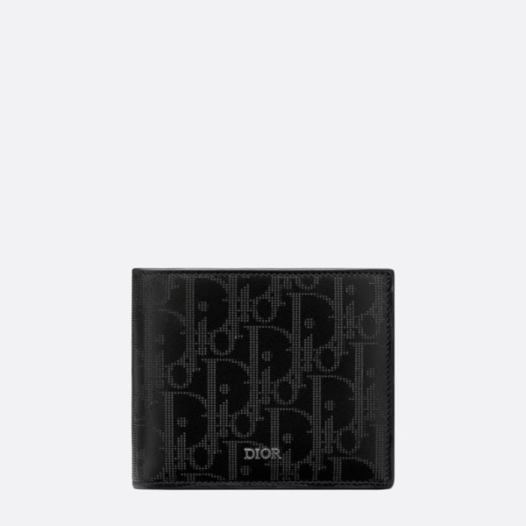 ❤디올 남성 블랙 반지갑 - Dior Mens Black Half Wallets - di813x