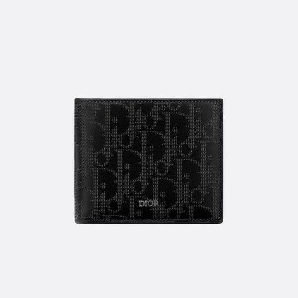 ❤디올 남성 블랙 반지갑 - Dior Mens Black Half Wallets - di813x