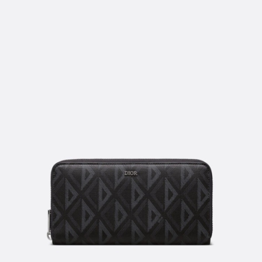 ❤디올 남성 블랙 지퍼돌이 장지갑 - Dior Mens Black Zippy Wallets - di826x