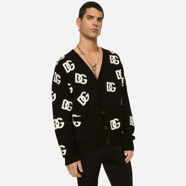 ❤돌체앤가바나 남성 블랙 브이넥 가디건 - Dolce&Gabbana Mens Black Cardigan - dol504x