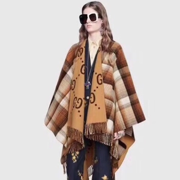 ❤구찌 여성 카멜 양면 판쵸 - Gucci Womens Camel Pancho - gu1084x