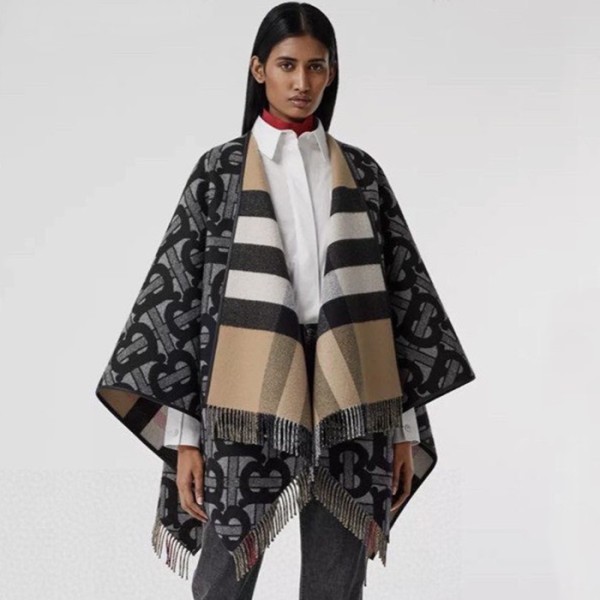 ❤버버리 여성 베이지 양면 판쵸 - Burberry Womens Beige Pancho - bu329x