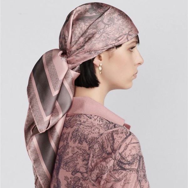 ❤디올 여성 핑크 스카프 - Dior Womens Pink Scarf - di844x