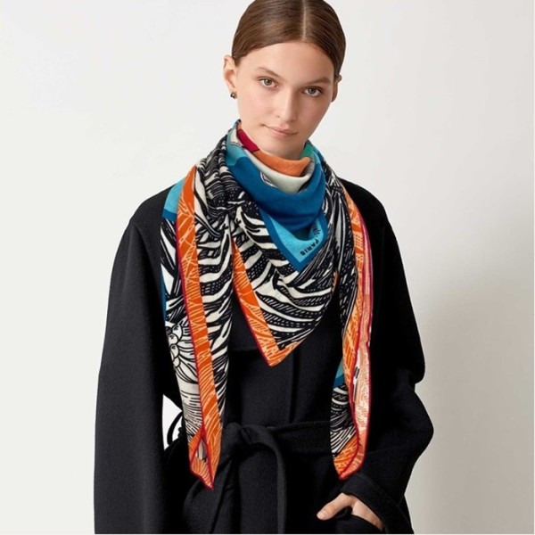 ❤에르메스 여성 오렌지 스카프 - Hermes Womens Orange Scarf - he503x