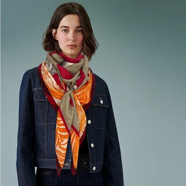 ❤에르메스 여성 오렌지 스카프 - Hermes Womens Orange Scarf - he504x