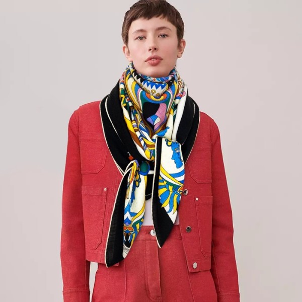 ❤에르메스 여성 블랙 스카프 - Hermes Womens Black Scarf - he508x