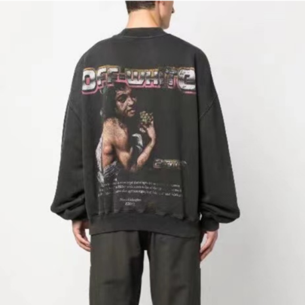 ❤오프화이트 남성 모던 블랙 맨투맨 - Off-white Mens Black Tshirts - of75x