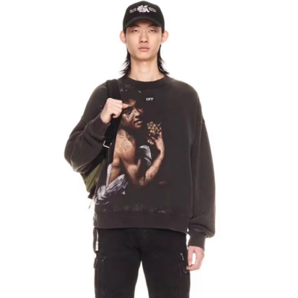 ❤오프화이트 남성 모던 블랙 맨투맨 - Off-white Mens Black Tshirts - of76x