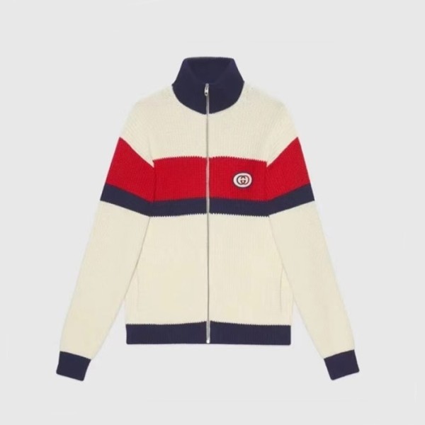 ❤구찌 남성 캐쥬얼 화이트 니트자켓 - Gucci Mens White Jackets - gu1106x