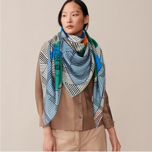 ❤에르메스 여성 블루 스카프 - Hermes Womens Blue Scarf - he509x