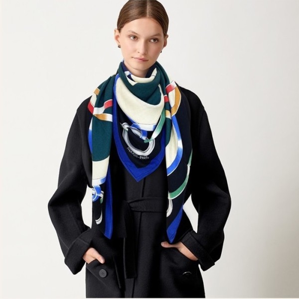 ❤에르메스 여성 블루 스카프 - Hermes Womens Blue Scarf - he514x