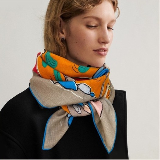❤에르메스 여성 오렌지 스카프 - Hermes Womens Orange Scarf - he519x