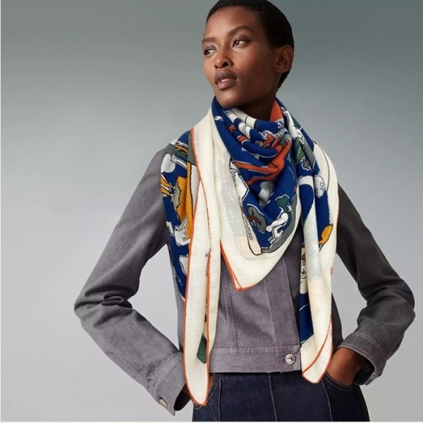 ❤에르메스 여성 블루 스카프 - Hermes Womens Blue Scarf - he520x