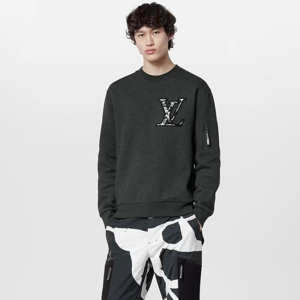 ❤루이비통 남성 그레이 맨투맨 - Louis vuitton Mens Gray Tshirts - lv2025x