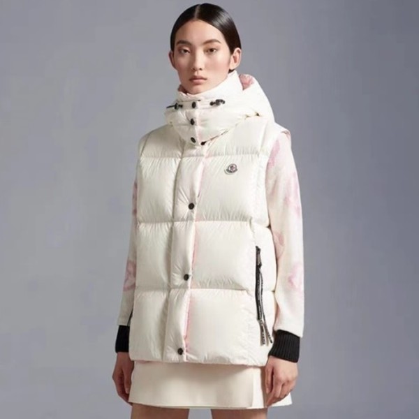 ❤몽클레어 여성 화이트 덕다운 베스트 - Moncler Womens White Best - mo210x