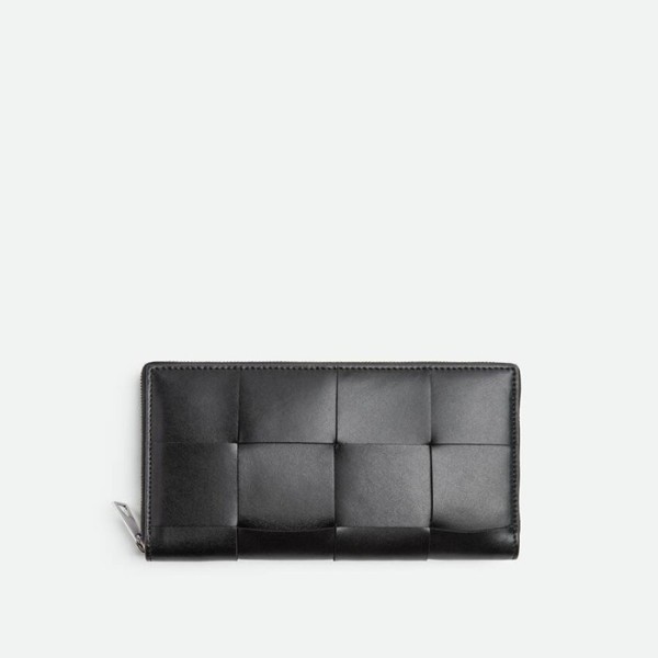 ❤보테가베네타 남성 블랙 지퍼돌이 장지갑 - Bottega Veneta Mens Black Zippy Wallets - bv210x