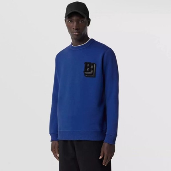 ❤버버리 남성 크루넥 블루 맨투맨 - Burberry Mens Blue Tshirts - bu339x