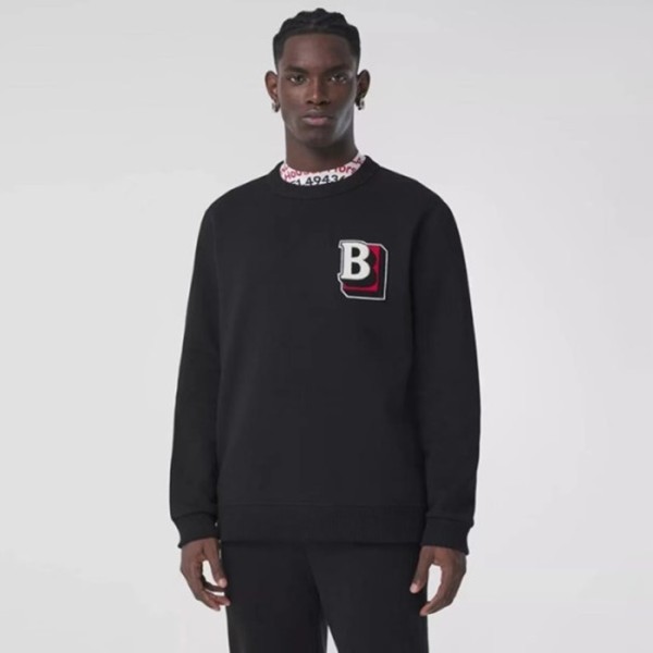 ❤버버리 남성 크루넥 맨투맨 - Burberry Mens Black Tshirts - bu340x