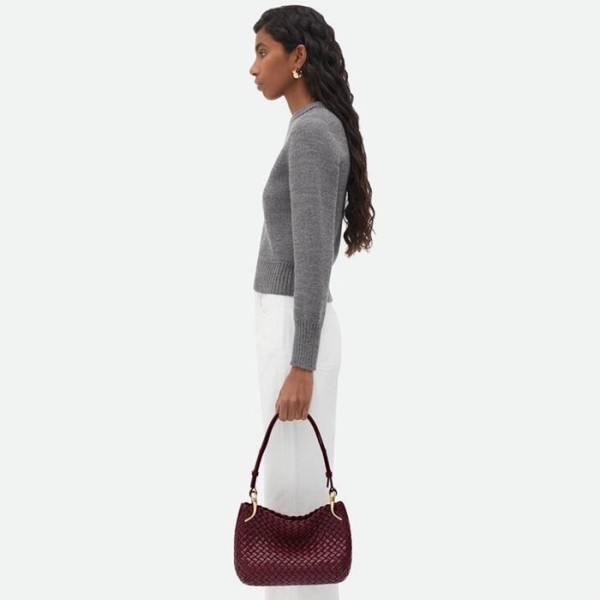 ❤보테가베네타 여성 버건디 클릭커 포리지 - Bottega Veneta Womens Burgundy Clicker Bag - bv219x