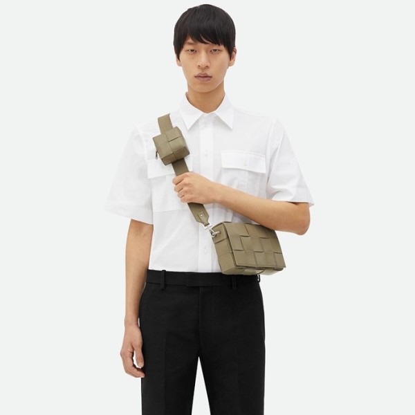 ❤보테가베네타 남성 카키 카세트백 - Bottega Veneta Mens Khaki Cassette Bag - bv244x