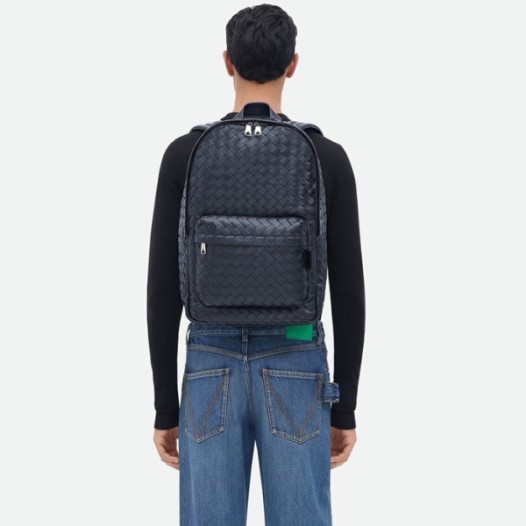 ★보테가베네타 남성 인트레치아토 클래식 네이비 백팩 - Bottega veneta Mens Navy Back Pack - bv248x