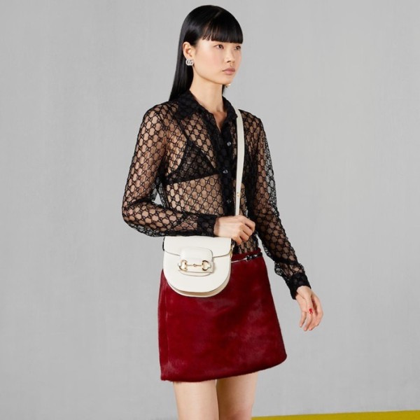 ❤구찌 여성 화이트 홀스빗 - Gucci Womens White Horsebit - gu1105x